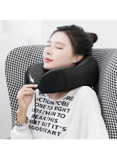 HomarKet Travel Pillow Kit Comfortable & Breathable Memory Foam Neck Pillow with 3D Sleep Mask, Earplugs and Luxury Bag  - Image 4