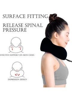 HomarKet Travel Pillow Kit Comfortable & Breathable Memory Foam Neck Pillow with 3D Sleep Mask, Earplugs and Luxury Bag  - Image 3