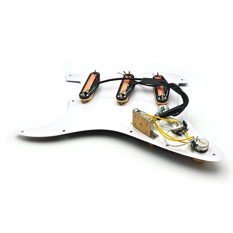 SAPHUE SSS 3x Mini Humbucker Electric Guitar Pickguard 9K/9K/9K Loaded Prewired Scratchplate for ST Style Guitar Multi Colour Available (Tortoise Shell) - Image 5
