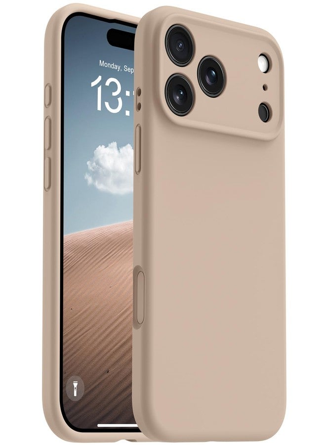 OTOFLY Magnetic for iPhone 17 Pro Max Case,Compatible with Magsafe,Classic Liquid Silicone Mobile Phone Case,Integrated Camera Control Button,Anti-Scratch Microfiber Lining,Light Coffee Brown - Image 1
