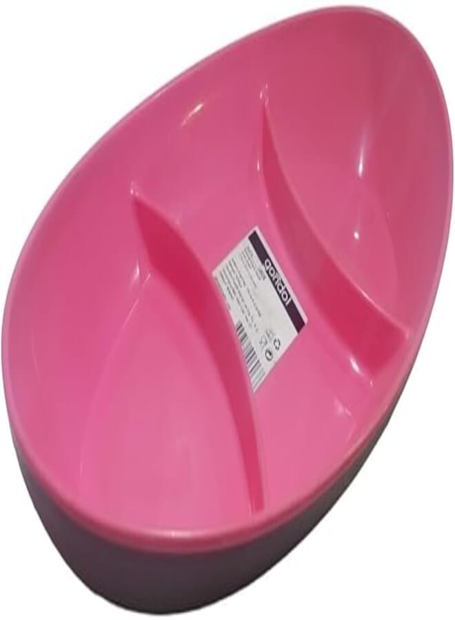 Gondul Eura Oval Divided Plate - 17 * 27cm - Fuchsia