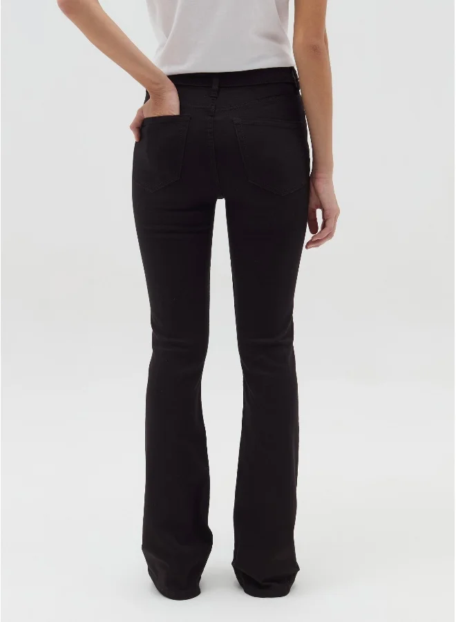 او في اس Flare-fit jeans with five pockets