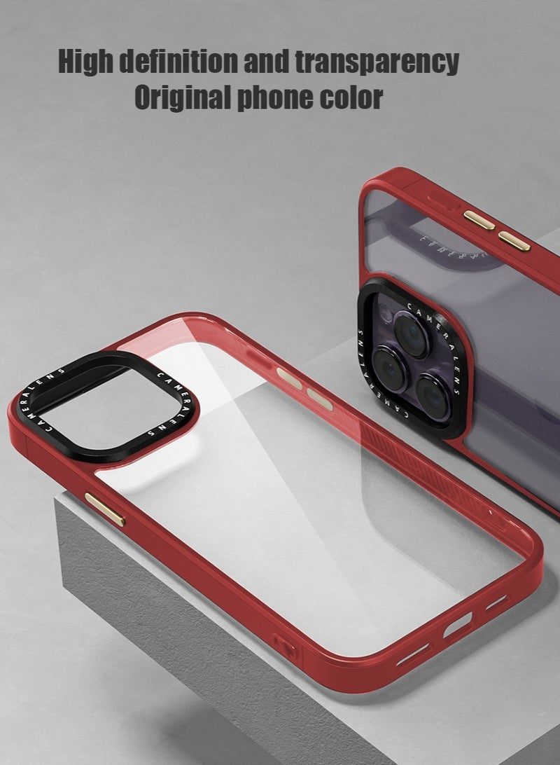 Compatible with iPhone 15 Pro Max Case Cover Transparent Hard Back Soft Flexible TPU Four Corner Bumper Scratch Resistant Shockproof Protection iPhone 15 Pro Max Anti-slip Back Cover - Image 3