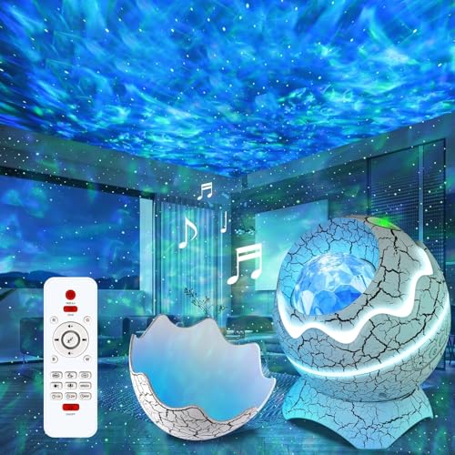 EYUVAA LABEL 4-in-1 Star Projector Night Light for Bedroom| Galaxy Light Projector, Night Lamp for Kids with Bluetooth Speaker, Remote Control, Home Decor Lamp(Galaxy Light Projector) - Image 2