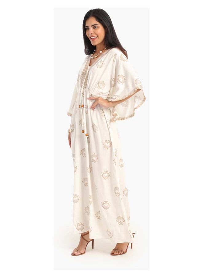Clue Chic Printed V-Neck Dress  - Image 3