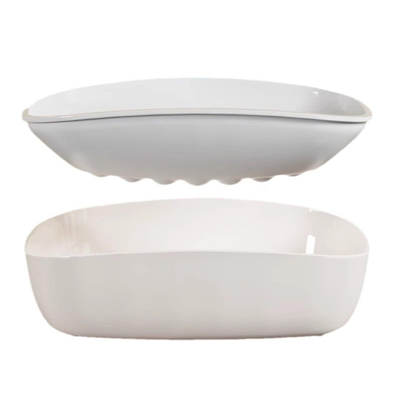 Modern Multifunctional Soap Tray With Drainage Portable Bathroom Holder Container Color A - Image 4
