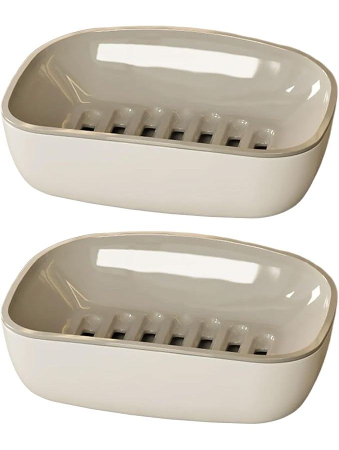 Modern Multifunctional Soap Tray With Drainage Portable Bathroom Holder Container Color A - Image 1