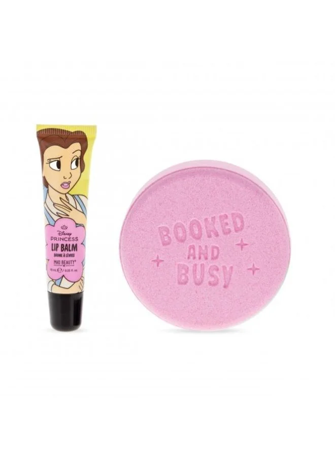 Mad Beauty Disney Princess Express Yourself -  Bath Fizzer & Lip Balm Set Belle