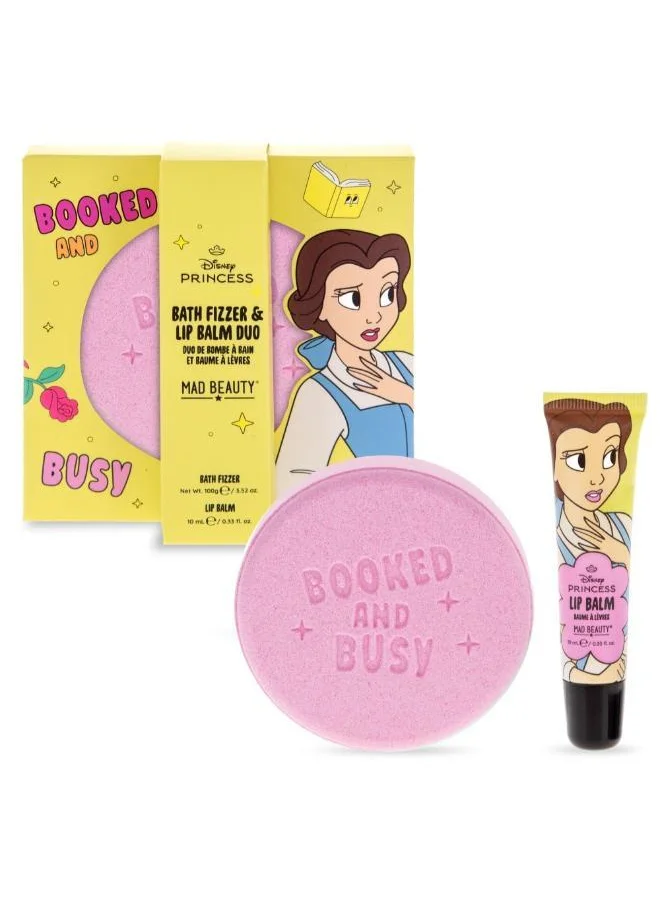 Mad Beauty Disney Princess Express Yourself -  Bath Fizzer & Lip Balm Set Belle