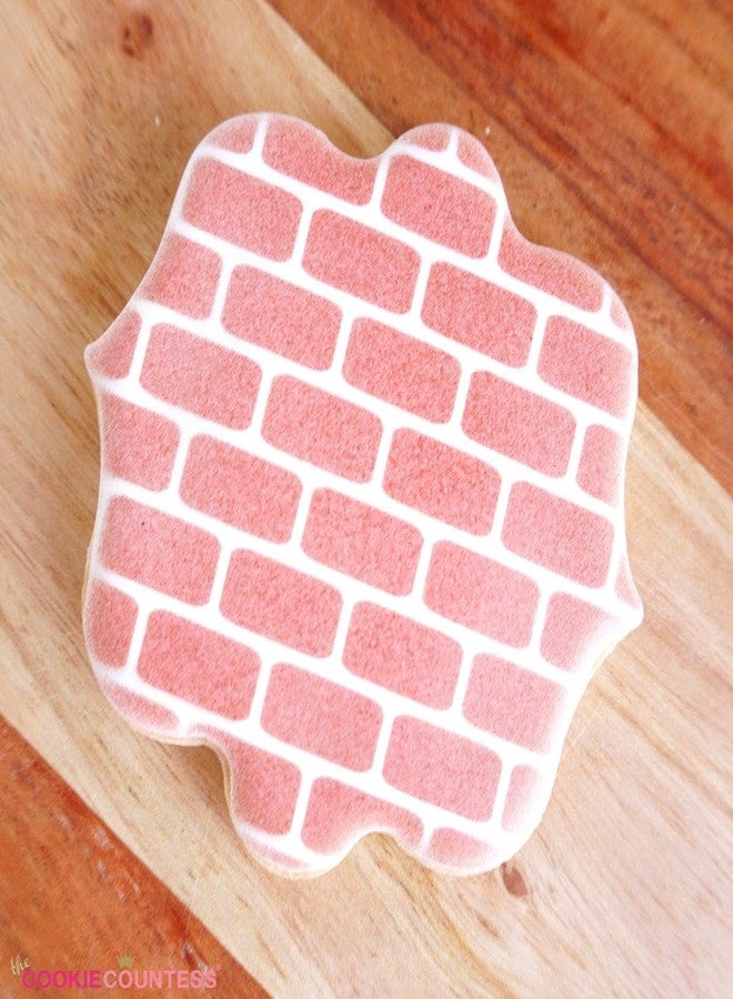 The Cookie Countess Inc The Cookie Countess Brick Wall Stencil - Image 2
