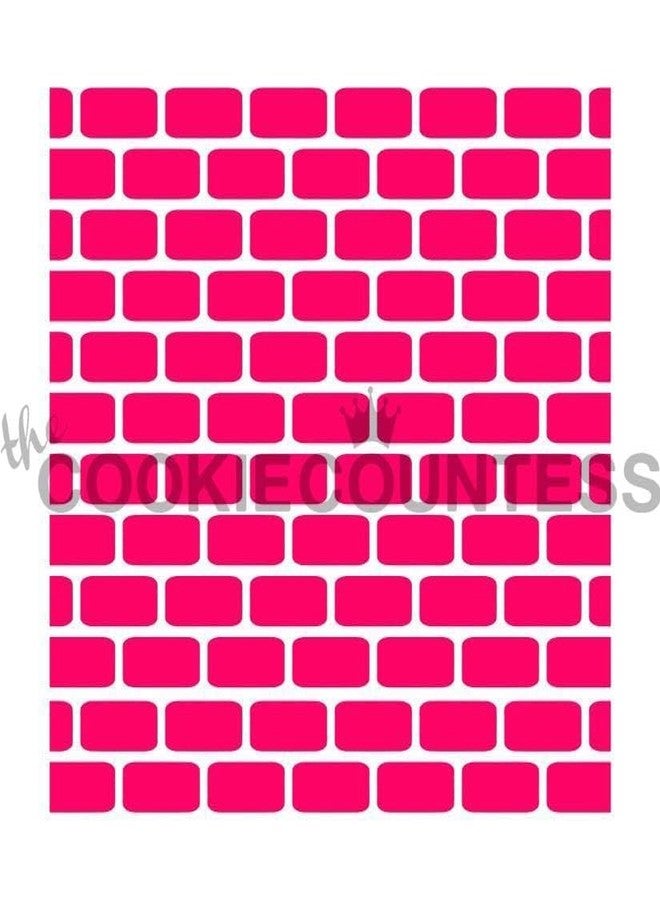 The Cookie Countess Inc The Cookie Countess Brick Wall Stencil - Image 3