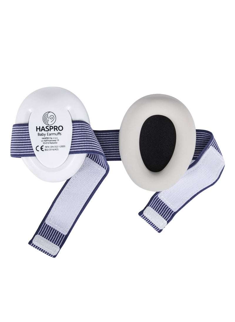 HASPRO HASPRO Baby Earmuffs - Noise-Cancelling Earmuffs for Infants and Young Children - Elastic Headband - Soft Foam Earmuffs to Improve Sleep and Prevent Hearing Damage  - Image 2
