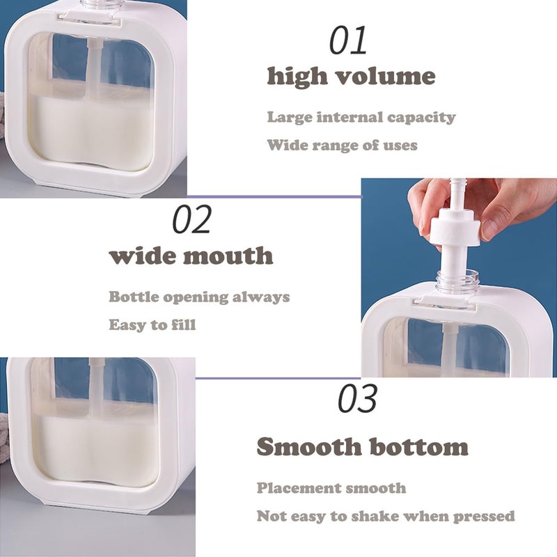 Mirvaan Plastic Bottle Soap Dispenser for Bathroom Kitchen Large-Capacity Dispensing Bottled Hand Soap Dish Soap Shower Gel Shampoo Washing Powder Replacement Empty Bottle - Image 5