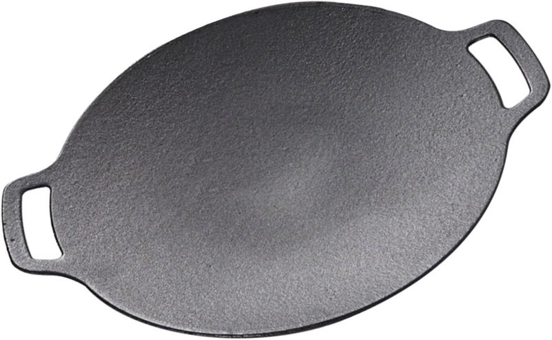 Hemobllo Cast Iron Outdoor Grill Pan Nonstick Bbq Meat Pan for Gas and Induction Stove, Heavy Duty Grilling Tray Suitable for Camping and Backyard Barbecue - Image 1