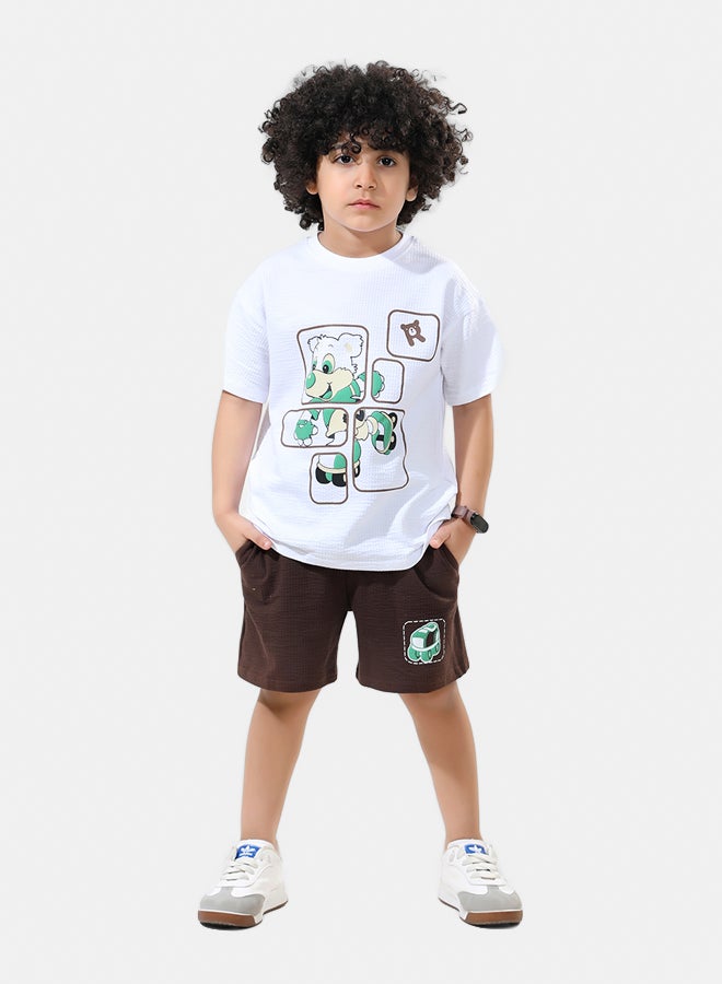 ريمينت طقم شورت صيفي للاولاد - Image 3