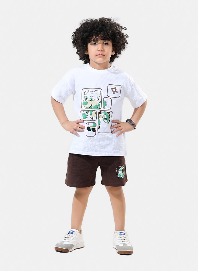 ريمينت طقم شورت صيفي للاولاد - Image 1