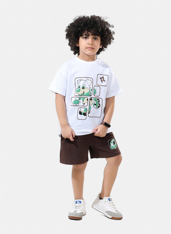 ريمينت طقم شورت صيفي للاولاد - Image 2