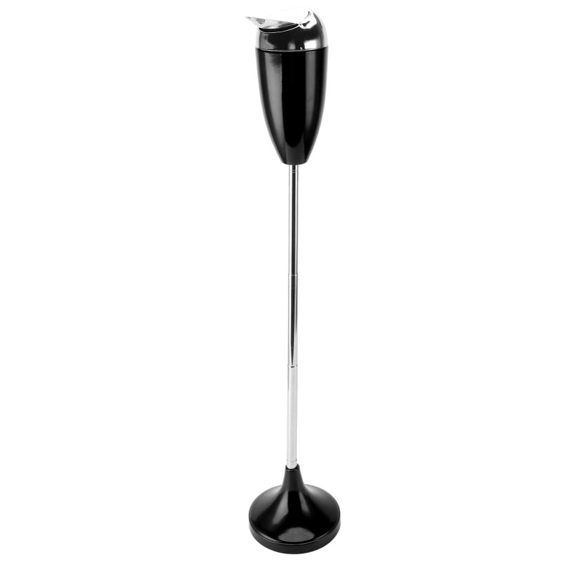 Outdoor Standing Ashtray with Lid Large Capacity Self Cleaning Detachable Adjustable Height Floor Standing Ash Tray for Home Patio Black - Image 1