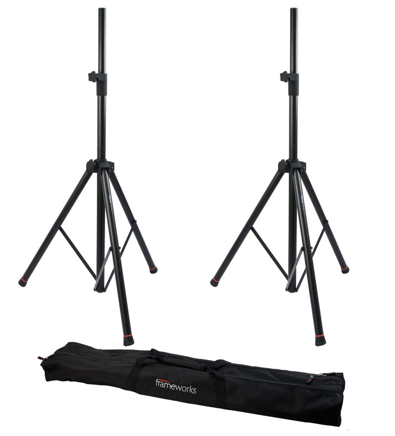 Gator Frameworks GFW-SPK-3000SET Lift-Assisted Speaker Stand with Carry Bag - Set of 2