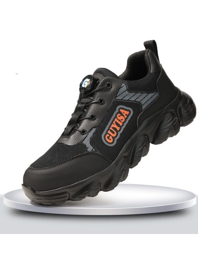 GUYISA Rotary Buckle Lightweight Safety Shoes Anti-smash Anti-puncture Not Tired Feet Work Protective Shoes for Men Durable - Image 1