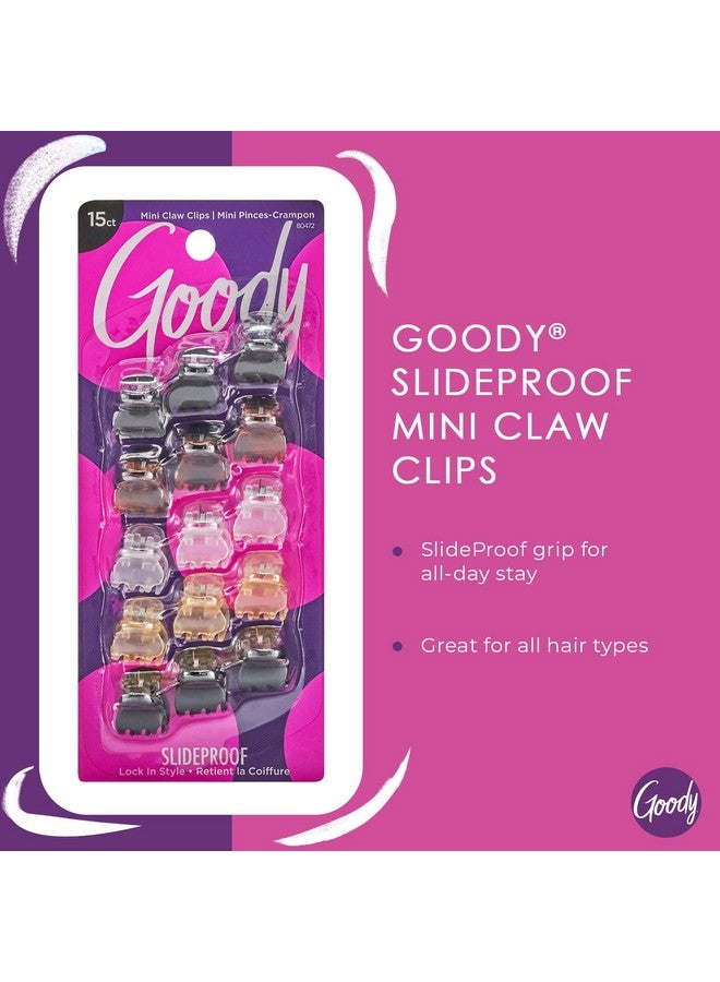 قودي  مشبك شعر نسائي كلاسيكي صغير على شكل تاج من جودي هير، متعدد الألوان، 15 قطعة - Image 2