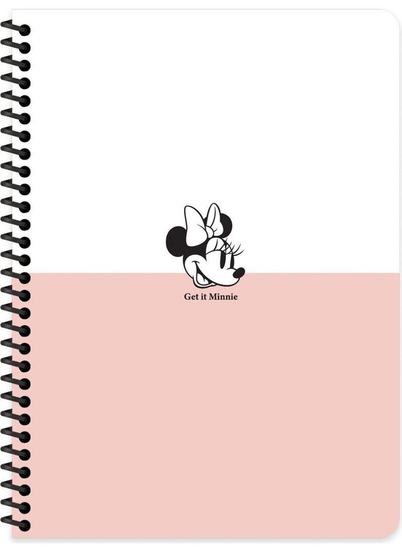 Disney - Keskin Color Get It Minnie Striped Notebook 16,5X22,5 80 Sheets - Image 1