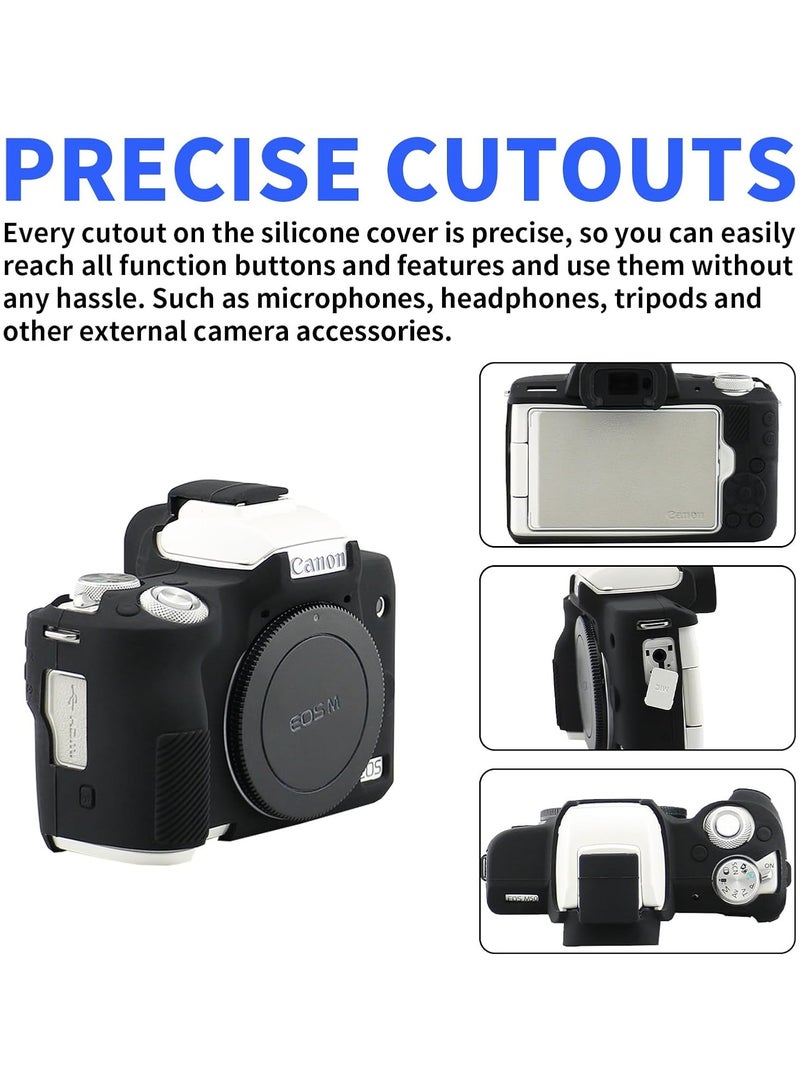 General Camera case for Canon EOS M50/M50 Mark II digital camera, scratch-resistant soft silicone case, case protector, camera body skin cover  - Image 2