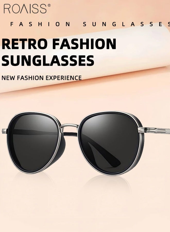 رويس نظارات شمسية مستقطبة للرجال، نظارات شمسية للحماية من الأشعة فوق البنفسجية 400 بإطار من الفولاذ المقاوم للصدأ، نظارات شمسية عصرية مضادة للتوهج للرجال أثناء القيادة والصيد والسفر، مقاس 52 مم - Image 5