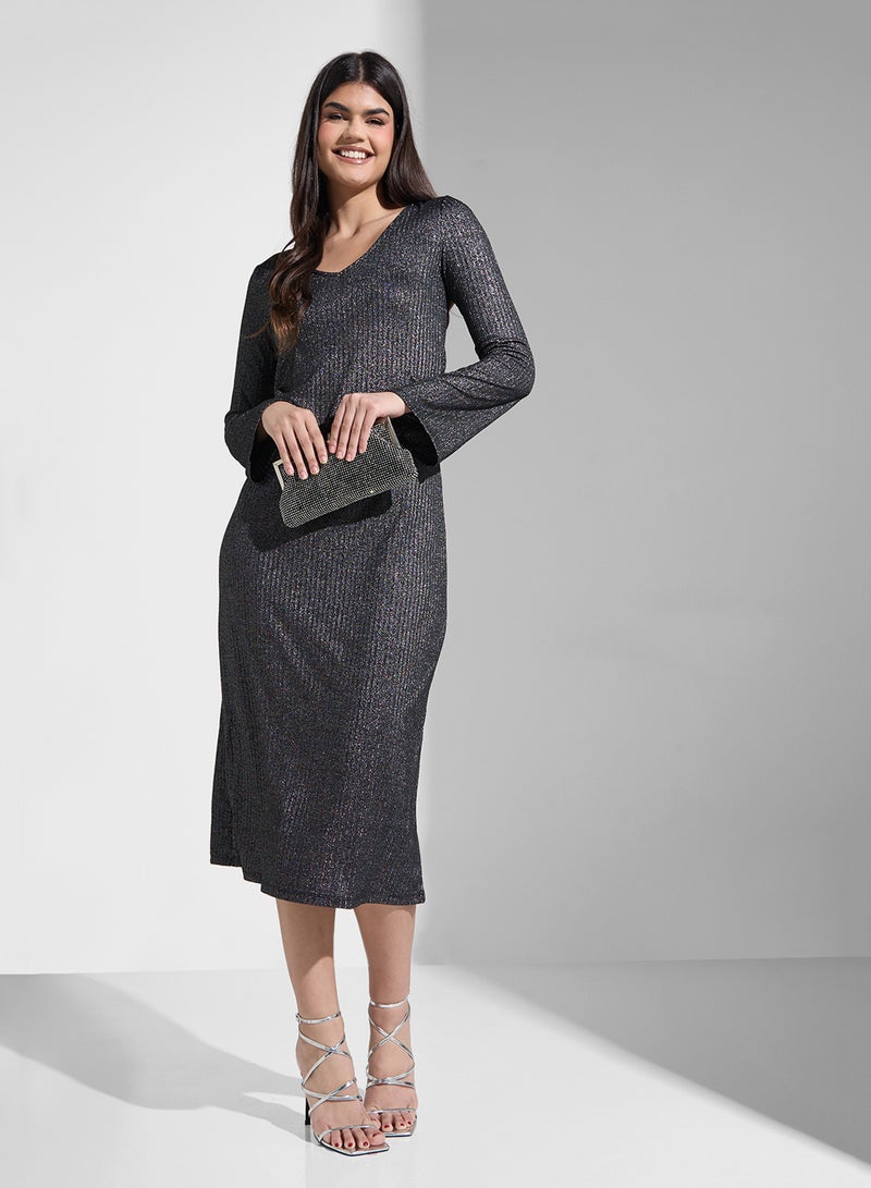 VERO MODA Sparkle Jersey Dress - Image 4