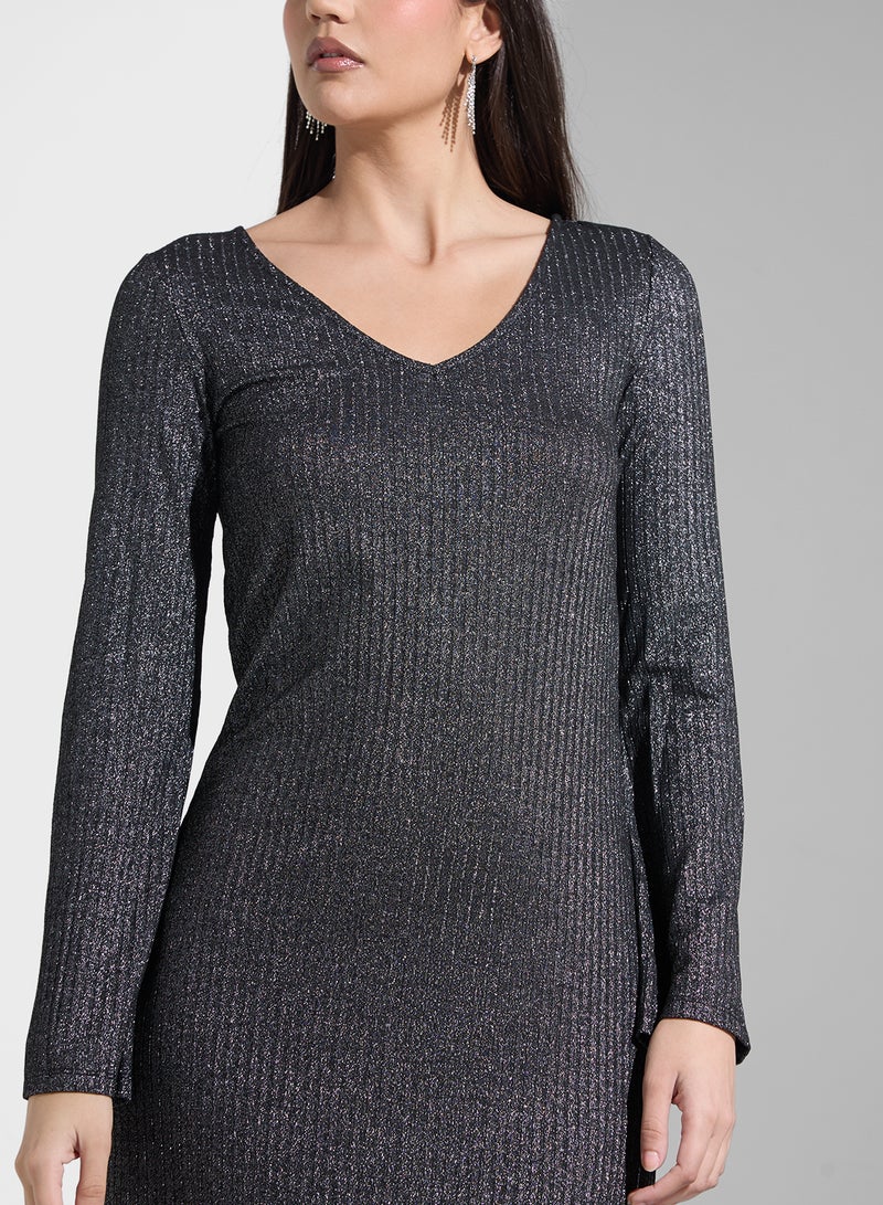 VERO MODA Sparkle Jersey Dress - Image 3