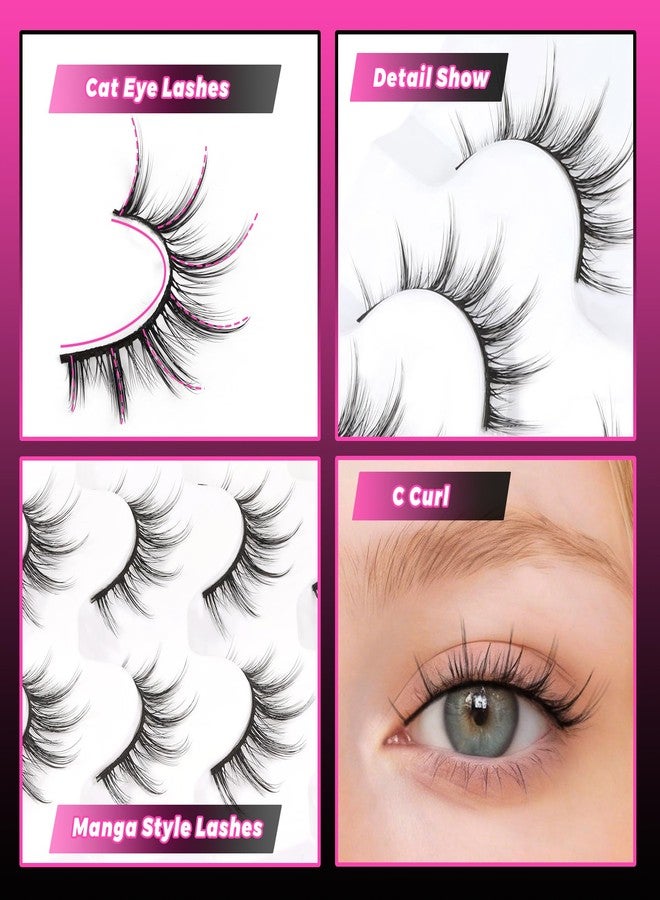 Veleasha Lashes 5D Faux Mink Lashes, 100% Handmade, Luxurious Fake Eyelashes, Lightweight, Fluffy False Eyelashes, 5 Pairs Pack (6D75) - Image 4