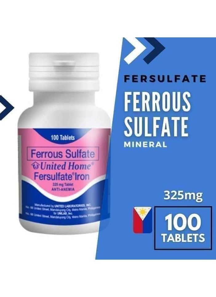 United Home Iron Versulphate Tablets, 100 Bottles - pzsku/Z44EF5AFC4DAD9FFD7F60Z/45/_/1727445500/71ea1035-679b-41e9-bae4-822b4be949e8