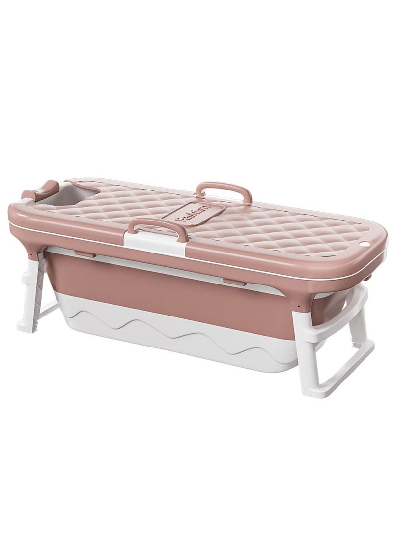 DubaiGallery Portable Bathtub For Adults, Foldable Children Tub Household Bath Basin, Constant Temperature with Cover - Image 3