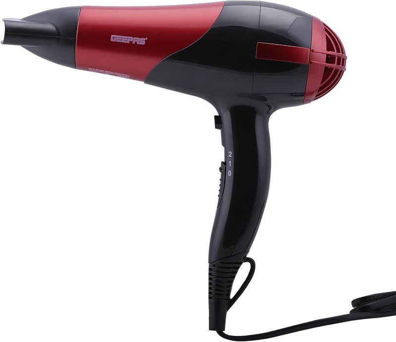 GEEPAS GHF86036, Hair Dryer&StraightenerCombo/Ceramic, red, - Image 3