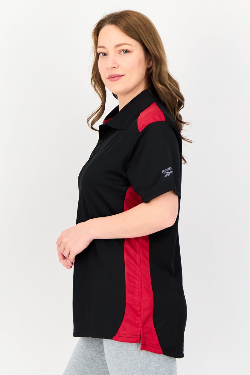 Reebok Women Sportswear Fit Short Sleeves Training Polo Shirt, Multicolor - Image 3