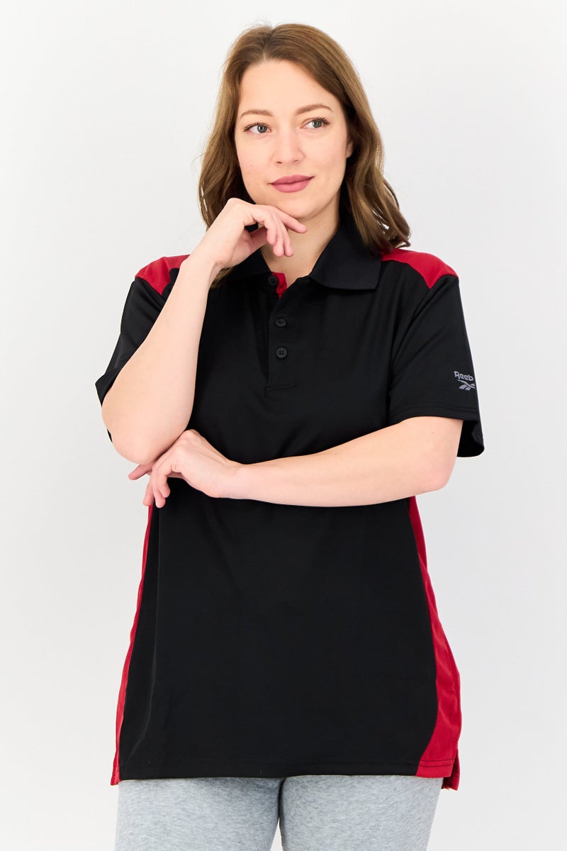 Reebok Women Sportswear Fit Short Sleeves Training Polo Shirt, Multicolor - Image 1