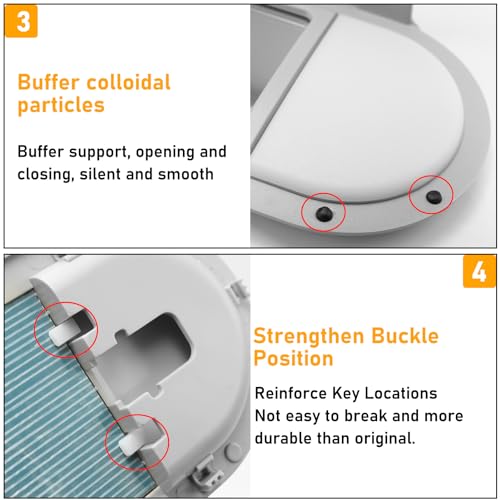 Abodvu Sun Visor Vanity Mirror Cover Compatible with Mini Cooper & Cooper S Clubman Hatchback Countryman F55 F56 F60 2015-2022(3nd Gen),1PC Sun Visor Vanity Mirror Replacement for Left/Right Side,Gray - Image 5