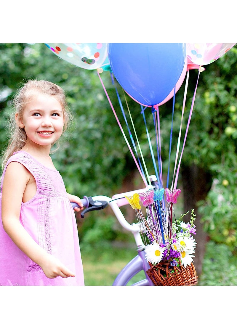 SYOSI ديكور فراشة عصا الجنيات لوازم الحفلات عصا الأميرة الجنية الملونة دمى الصور للحفلات زينة عيد الميلاد زينة حفل الاستحمام الطفل هدايا حفل الشاي هدايا حفل الحديقة أسلوب 5-10 قطع - Image 3