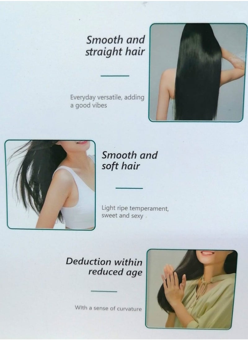 Denx - Hair straightener with digital display and five temperature settings from 140 to 220 in black/pink - Image 1