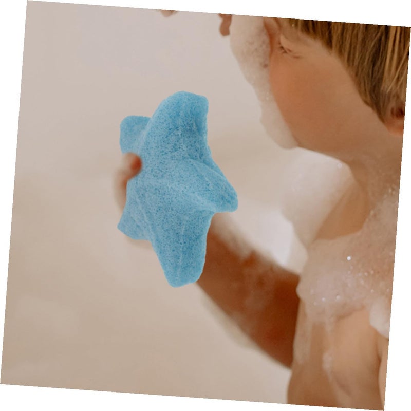 Konjac Sponge Body Scrubber Light Blue Deep Gray 2 Pack Gentle Cleansing For Sensitive Skin - Image 5