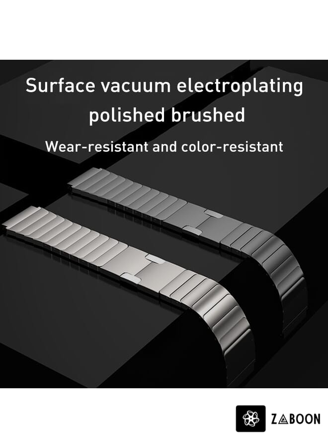 Zaboon حزام ساعة فولاذي بسير قفل أصلي 22 مم - Image 5