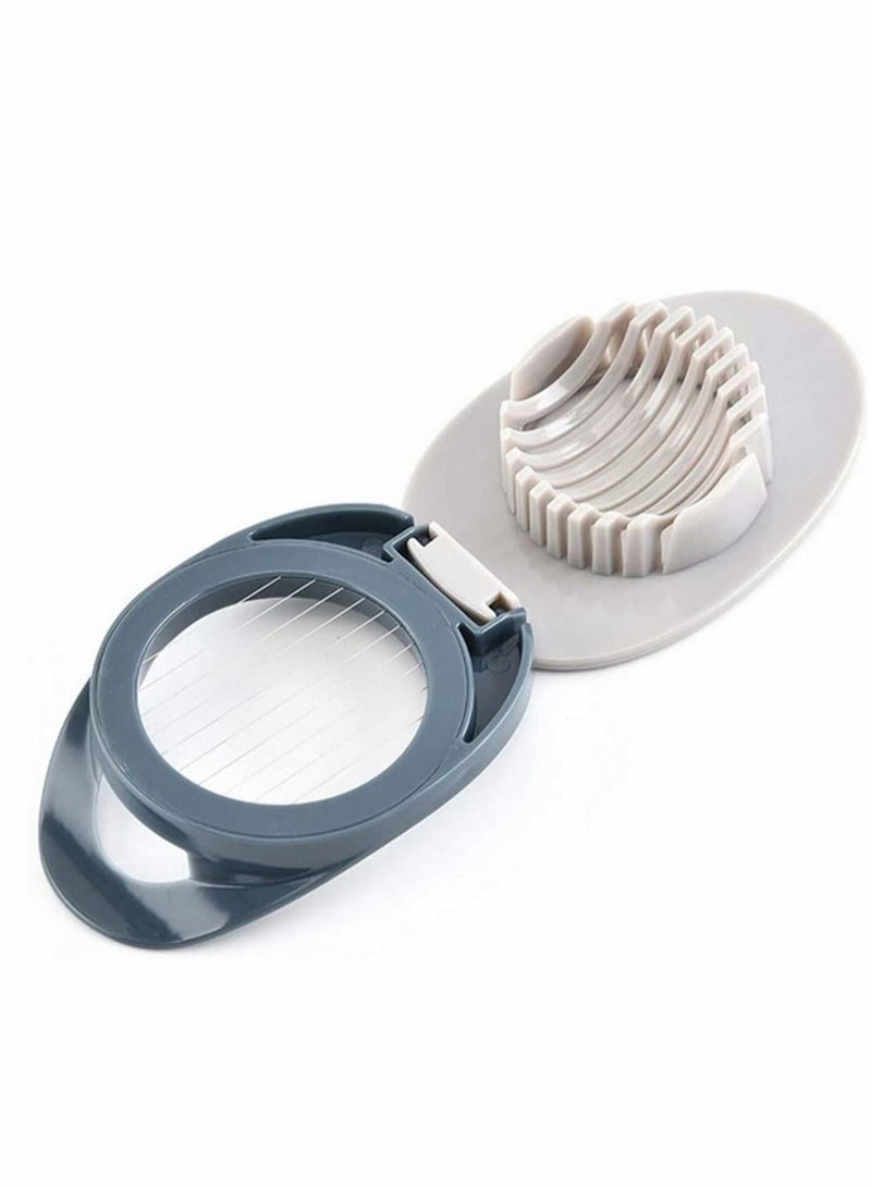 SYOSI Egg Slicer with Stainless Steel Wire for Boiled Eggs Suit Strawberry Mushroom Cutter Easy to Clean Time Saving Wires Hard Fruit Salad - Image 4