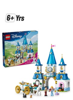 LEGO LEGO Disney Princess Cinderella’s Castle & Horse Carriage 43275 Building Set (596 Pieces)  - Image 1