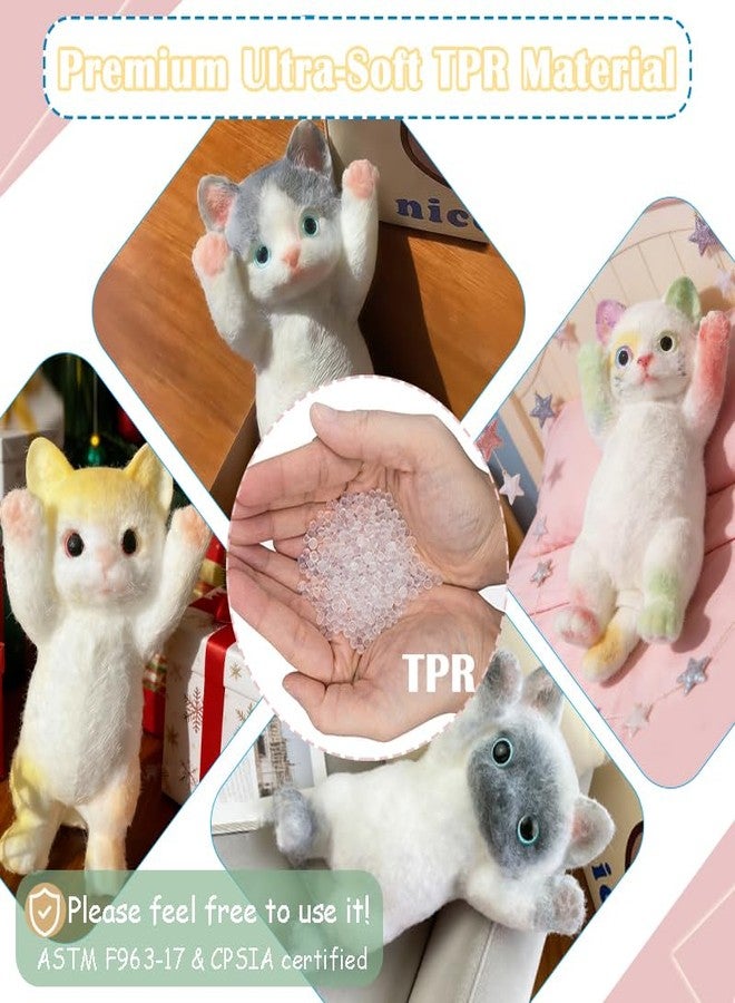 YJPPDD Extra Large Taba Squishy Cat - Hand Painted Cat Squishy - Soft Kitty Squeeze Fidget Toys for Stress Relief, Kawaii Fidget Sensory Ball for Kids & Adults Gift for Relaxation and Fun - Image 4