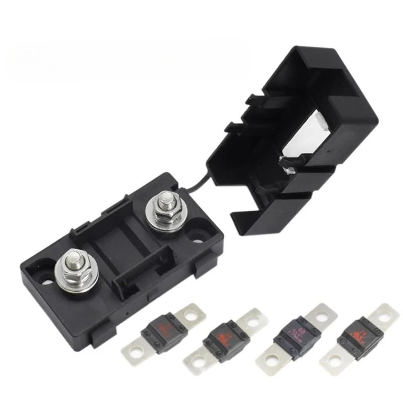 مجموعة صندوق فيوز 40 أمبير مع قاعدة لوحة ANS 8 32 فولت 40 أمبير 50 أمبير 60 أمبير 70 أمبير 80 أمبير 100 أمبير 125 أمبير 150 أمبير 200 أمبير - Image 2