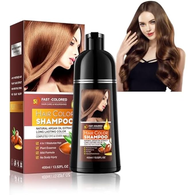 HOUSN HAIR DYE SHAMPOO, COLOUR SHAMPOO BROWN, DARK BROWN HAIR COLOUR SHAMPOOS 3-IN-1, NATURAL HAIR COLOUR AGAINST GREY HAIR & BEARD, QUICK EFFECT AND CARE EFFECT, INSTANT HAIR COLOUR SHAMPOOS, 400 ML - Image 2