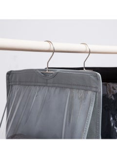 Generic Non-woven bag hanging handbag storage hanging bag Home double-sided six-layer see-through bag hanging bag dust bag  - Image 2