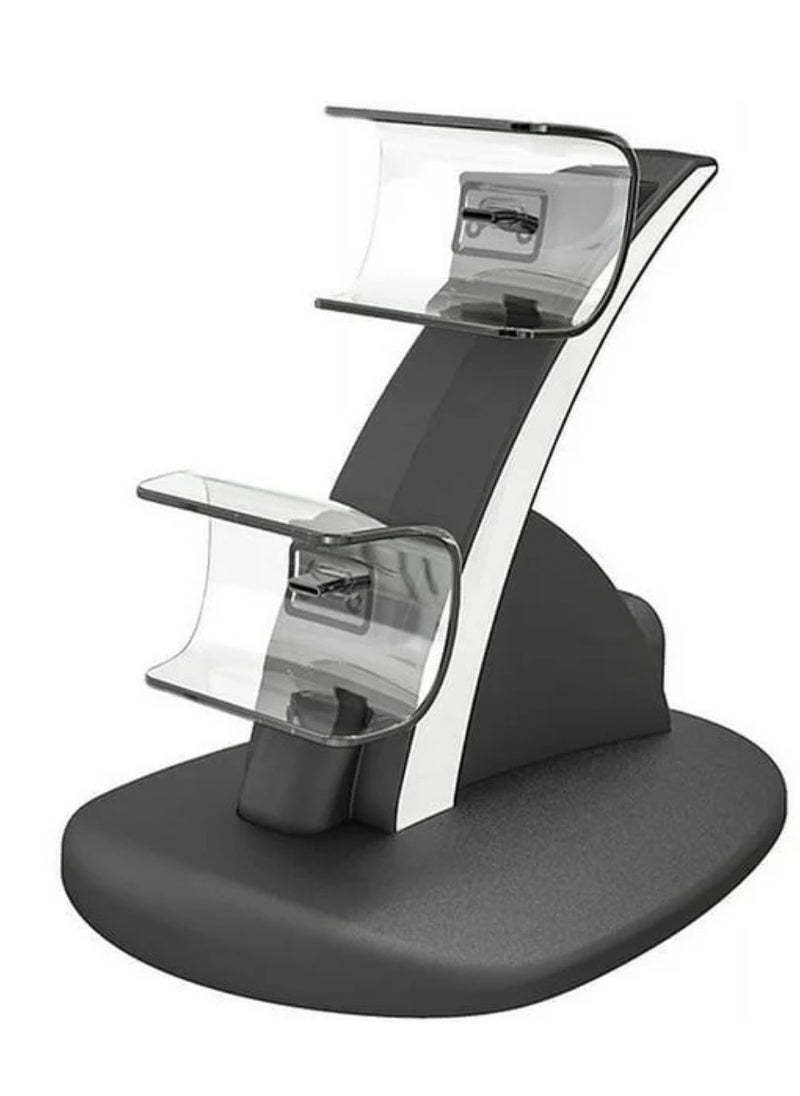 Beauenty - PS5 Controller Charger Station Compatible with PlayStation 5 Faceplates Edge u0026 Dual Controller, 9 Lightings PS5 Accessories Charging Station, PS 5 Dock Stand with LED Indicator u0026 On-off Swit - Image 1