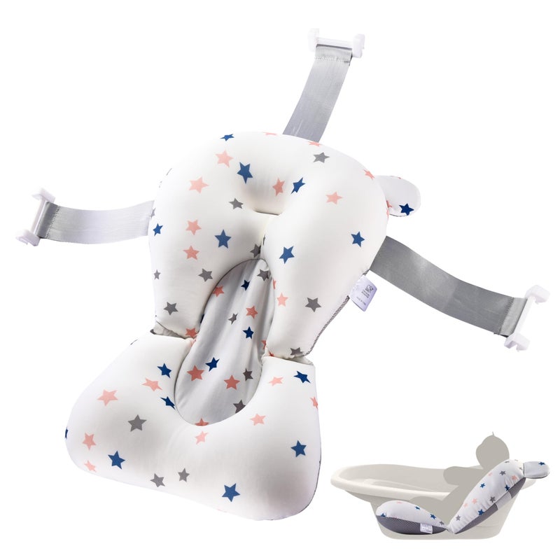 Childlike Behavior Baby Bath Tub Seat Cushion - Baby Sink Bath Cushion - Bathing Seat Support, Infant or Newborn Bath Pillow Support Mat - Comfort Bathtub Safety Seat Pad - Floating Tub Pillow for Babies or Infants - Image 1