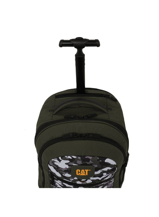 CATERPILLAR عربة CAT RollRover ذات العجلتين L – 38.5 لتر، قسم للكمبيوتر المحمول، بوليستر 600D/1680D، تمويه أسود/أبيض/أخضر - Image 5